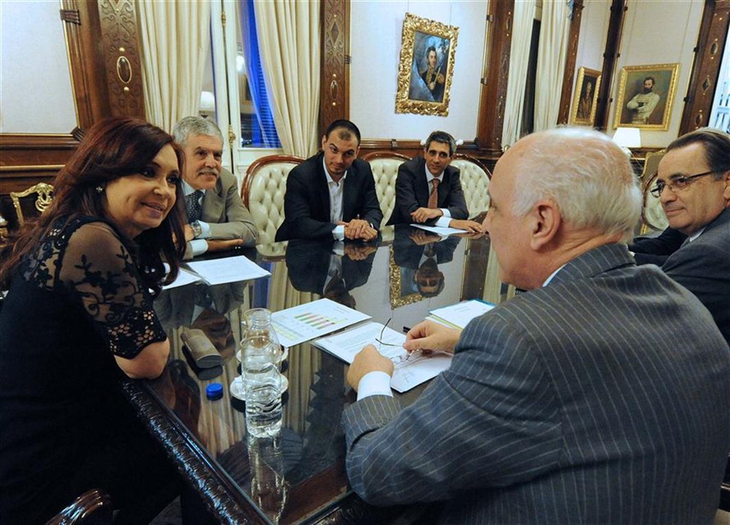 La ex presidenta Cristina Kirchner con Bulgheroni