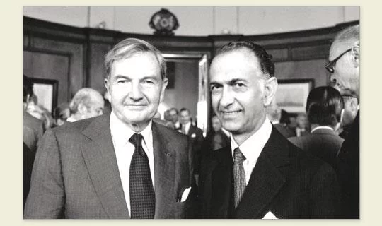 David Rockefeller y José Alfredo Martínez de Hoz