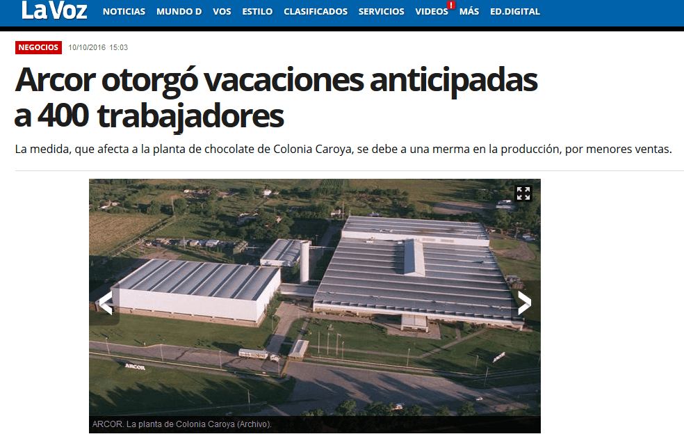 Los negocios offshore de ARCOR