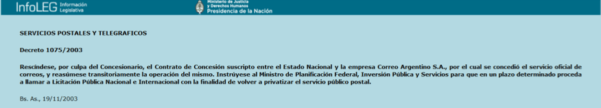 Correo Argentino, Estado aguantadero, grupo Macri