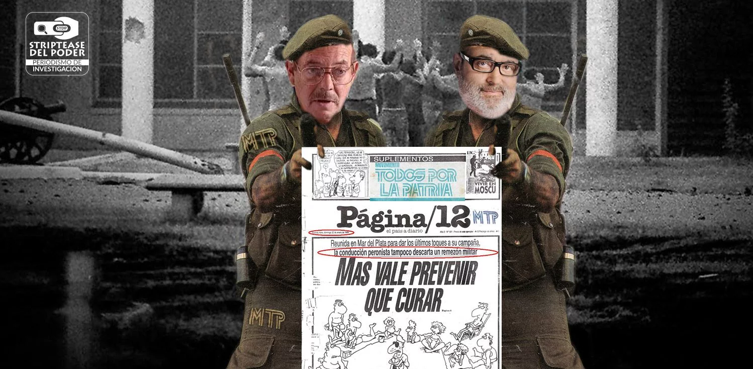 Lanata, Gorriarán Merlo, MTP, Página 12, José Alfredo Martínez de Hoz, ERP, Clarin, acopamiento del cuartel de La Tablada