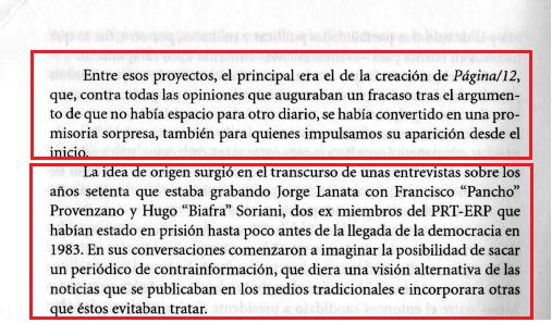 Lanata, Gorriarán Merlo, MTP, Página 12, José Alfredo Martínez de Hoz, ERP, Clarin, acopamiento del cuartel de La Tablada