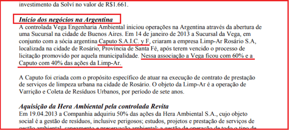 Nicolas Caputo, Nicky Caputo, Mauricio Macri, Solví, Vega, Basura, recolección de basura Córdoba, Corrupción