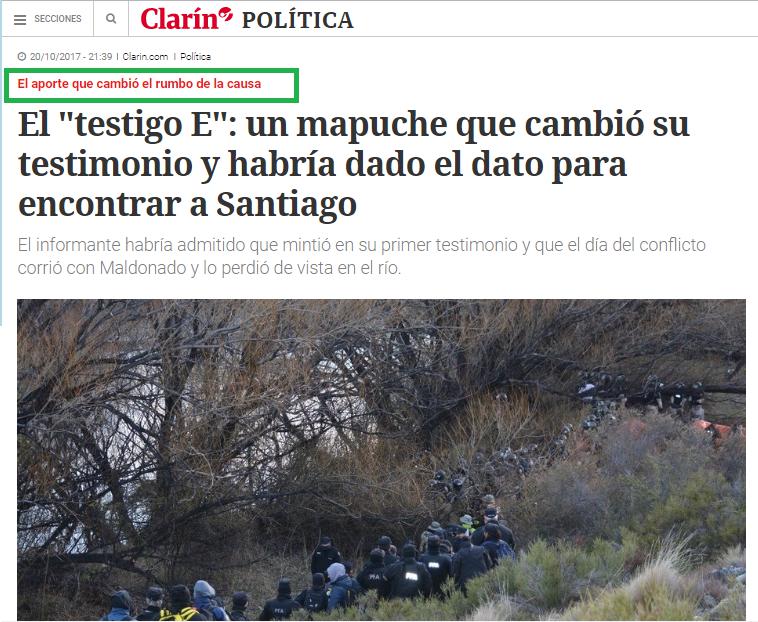 Echazú, Maldonado, Otranto, Patricia Bullrich, Héctor Magnetto, Vidal, Gendarmería, Desaparición, Macri, RAM