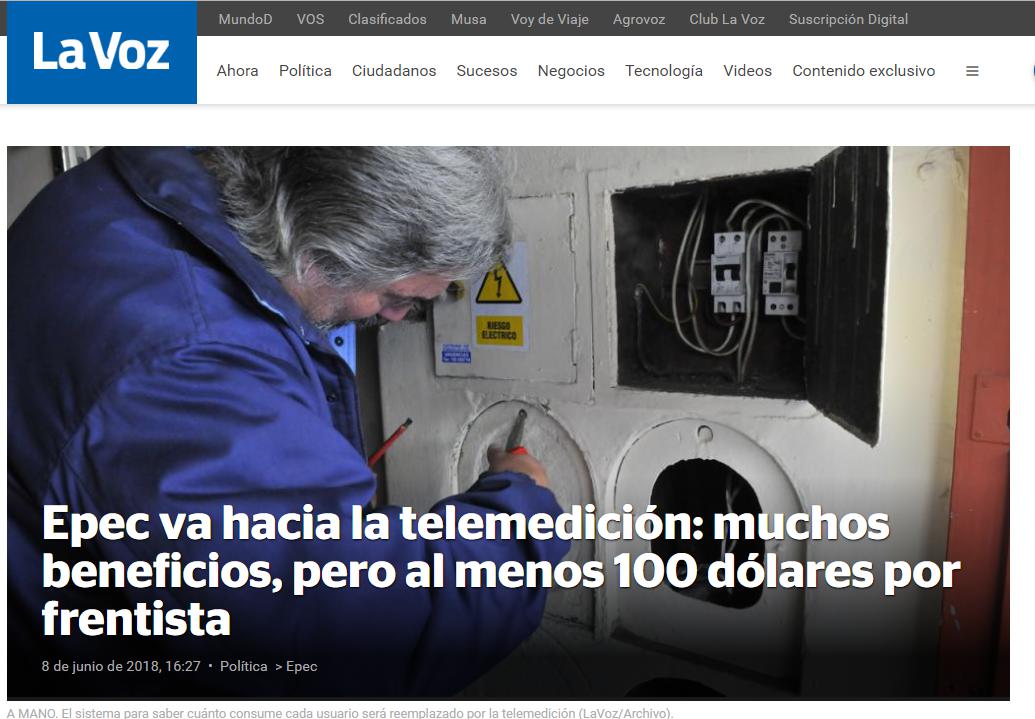 Héctor Tosco, dirigente Agustín Tosco, EPEC, Luis María Balbuena, Kolektor, Schiaretti, Telemedición