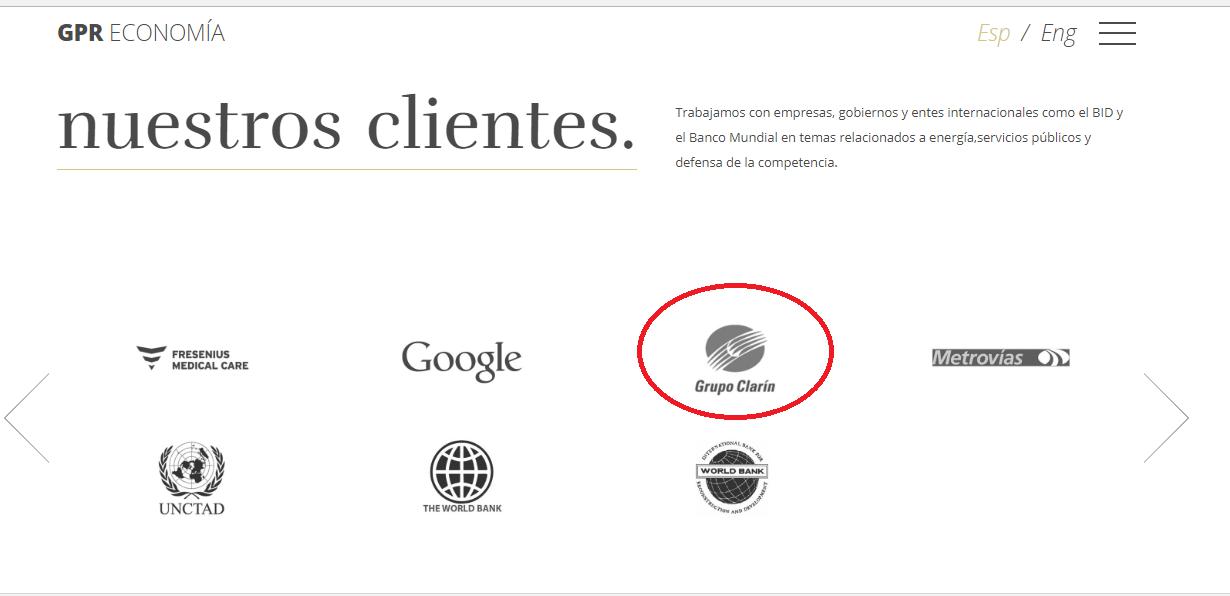 Esteban Greco, Marina Bidart, CNDC, Comisión Nacional de Defensa de Competencia, GPR Economía SA, Clarín, Cablevisión, Telecom, Eduardo Stordeur, María Fernanda Viecens, Pablo Trevisan, Macri, Magenetto, Peña