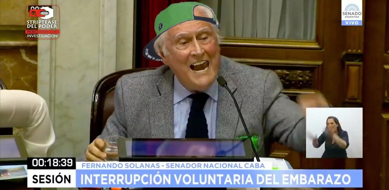 ABORTO: el discurso adolescente del senador Pino Solanas - Striptease del  Poder