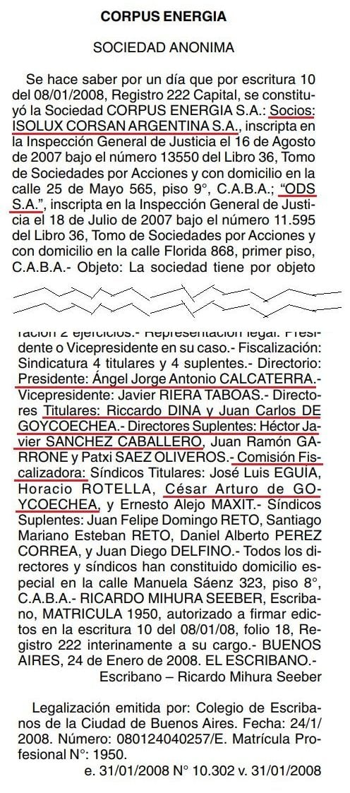 Isolux Corsán, Goycoechea, Calcaterra, Grupo Clarín, Panamá Papers, CUADERNOGATE, Stornelli y el juez Bonadio, Corrupción, Obras publicas, Sobornos, Coimas, Cuadernos, Isolux, IECSA, Macri