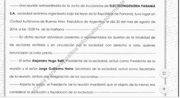 Electroingeniería, kirchnerismo, Nestror kirchner, Cristina, represas hidroeléctricas Santa Cruz, Pilar en Córdoba, offshores, minuciosos cuadernos del chofer Centeno, Gerardo Ferreyra, Jorge Neira, constructora cordobesa Electroingeniería cuyos CEOs, ELECTROINGENIERÍA PANAMÁ SA, ELECTROINGENIERIA 2008 SOCIEDAD ANONIMA, Panama