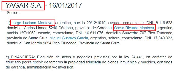 Jorge “Zurdo” Montoya, José M. De la Sota, Juan Schiaretti, gobernador de Córdoba, operador, Nora Cingolani, offshore
