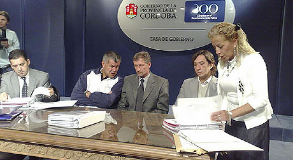 lago San Roque, Puente, Gobernador José Manuel de la Sota, Astori, Fundación Mediterránea, gobernador Juan Schiaretti, UTE, Chediack, Estadio Kempes, corrupcion, obra publica