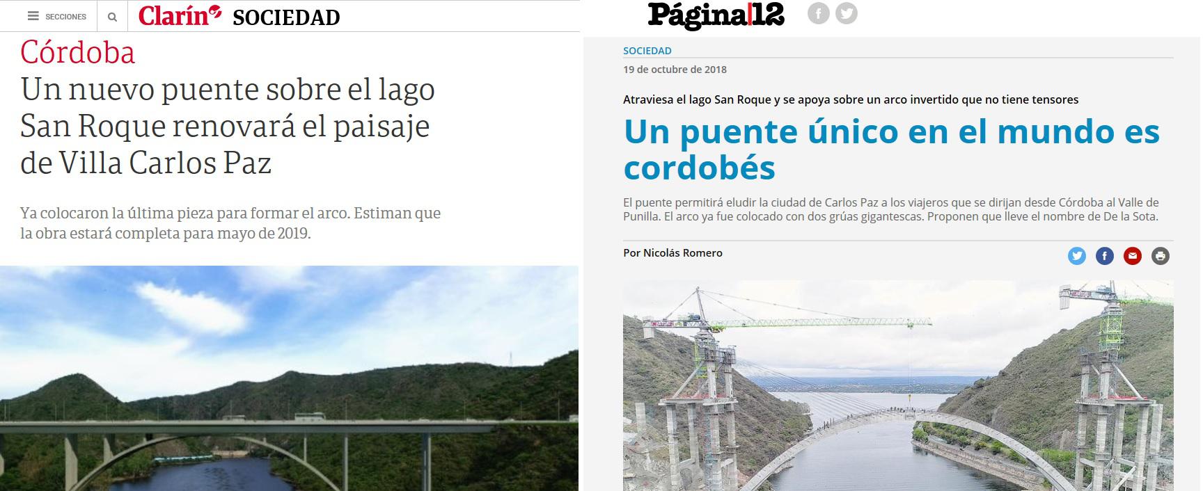 lago San Roque, Puente, Gobernador José Manuel de la Sota, Astori, Fundación Mediterránea, gobernador Juan Schiaretti, UTE, Chediack, Estadio Kempes, corrupcion, obra publica