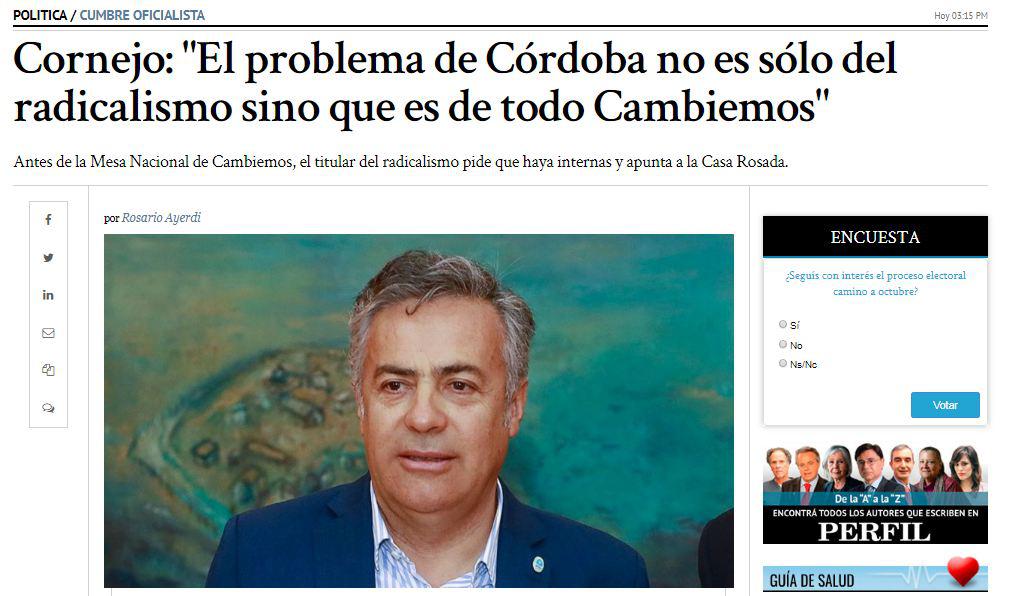 Mestre, Mario Negri, Casa Rosada, Cambiemos, Macri, Córdoba, Radical, Radicalismo, Intendente, UCR, PRO, Luis Juez, Frente Civico, Marta Vidal