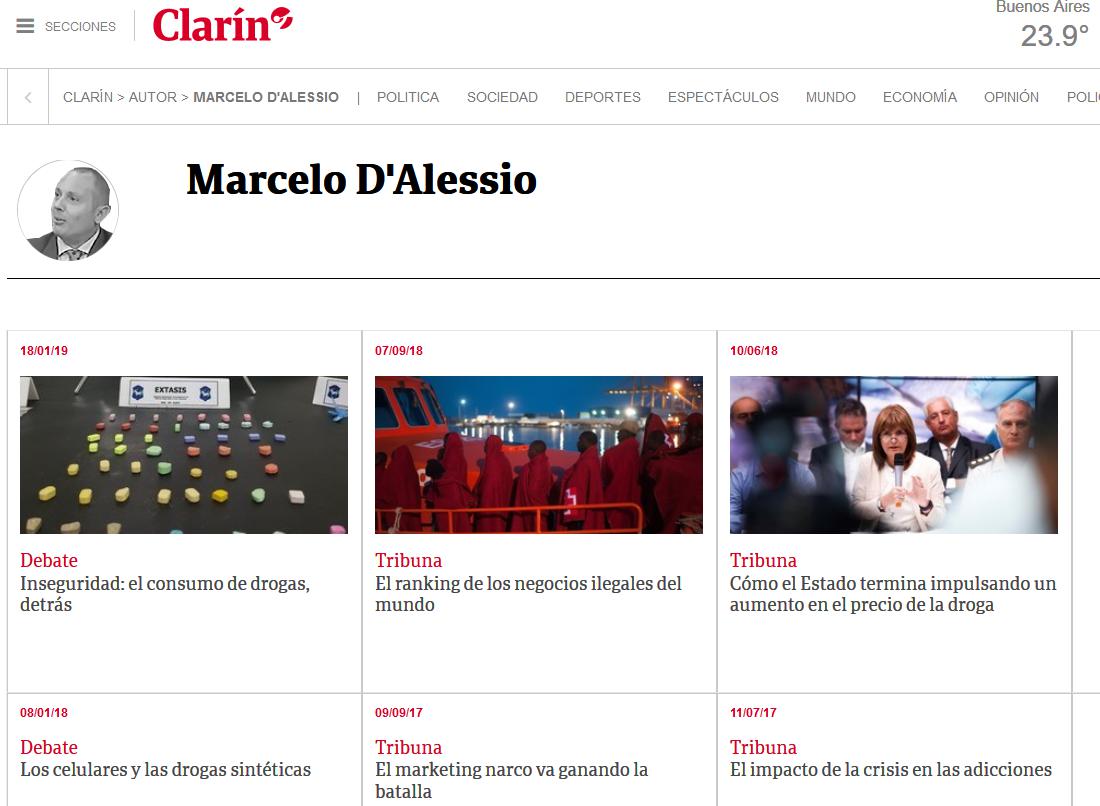 Marcelo D’Alessio, Larissa Boiarkina, Daniel Santoro, María Valentina Oettel, Ricardo Kirschbaum, Magnetto, DEA, Dolores Ramos Padilla, Mauricio Macri, Clarin, Julio Blanck