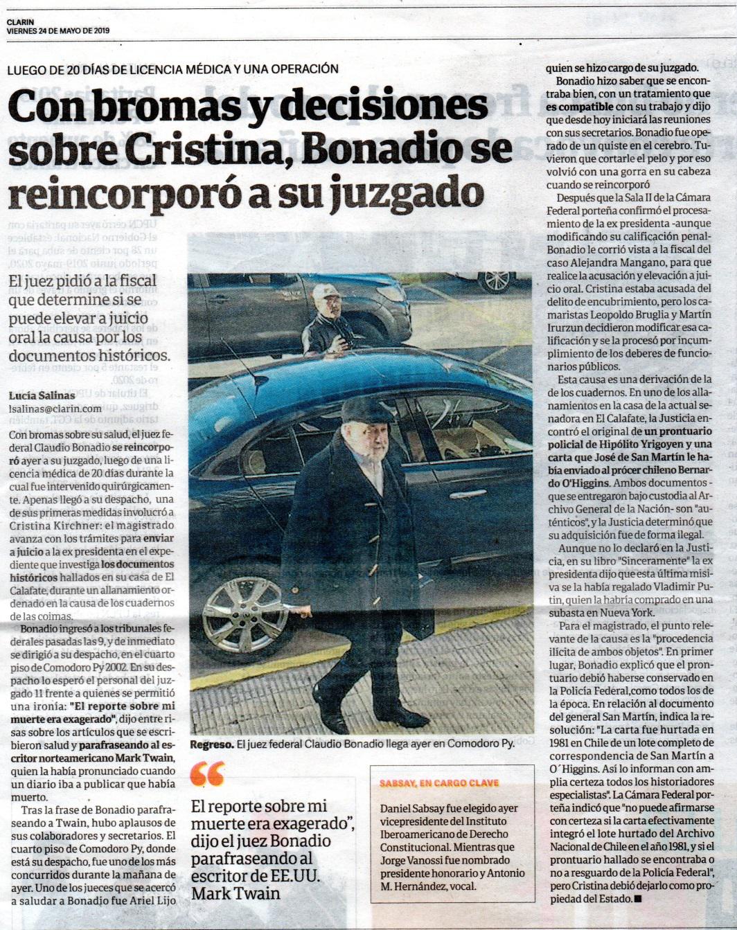 Clarín, Jaime Durán Barba, Nisman, Miguel Pichetto, Pato Bulrrich, juez Claudio Bonadio, Cambiemos, Macri, Comodoro Py