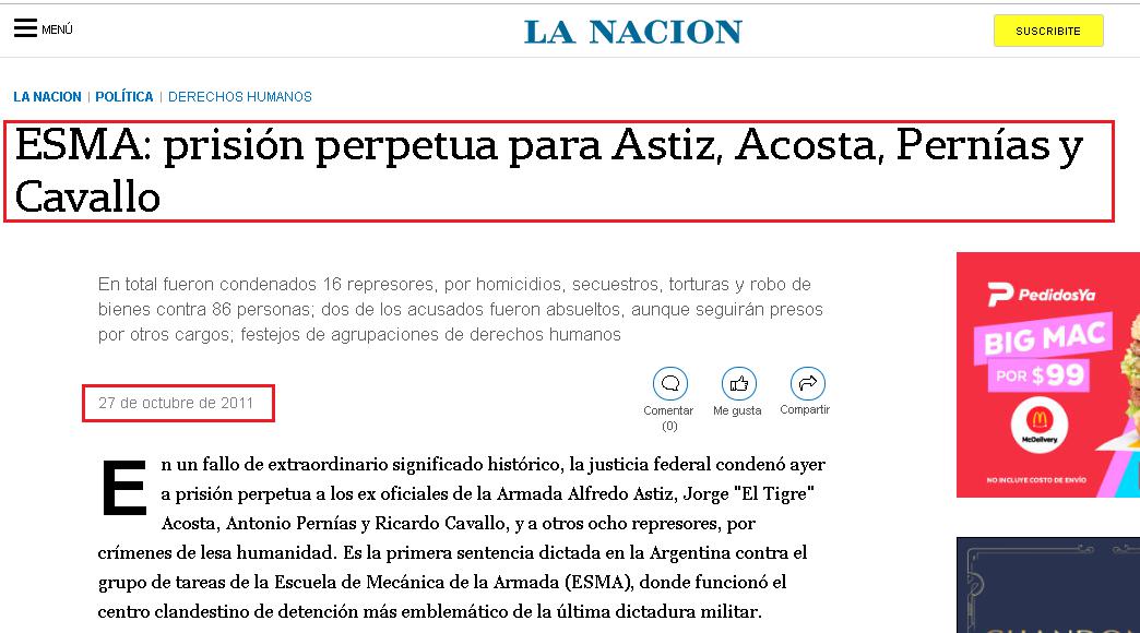 ESMA, Schiaretti, Luciano Benjamín Menéndez, Jorge Luciano “Zurdo” Montoya, Nora Cingolani, Córdoba, Derechos Humanos, patota de la ESMA, Ricardo Cavallo,