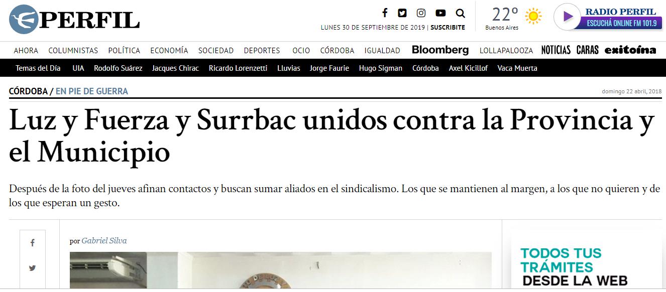Córdoba, Rubén Daniele, SUOEM, sindicalista, UTA, metrodelegado Marcelo Marín, Mauricio Saillén, recolectores de basura, SURRBAC, Luz y Fuerza, Gabriel Suárez, Ramón Mestre, gobernador Juan Schiaretti, Ministerio de Trabajo, Poder Judicia, UIF (Unidad de Información Financiera)