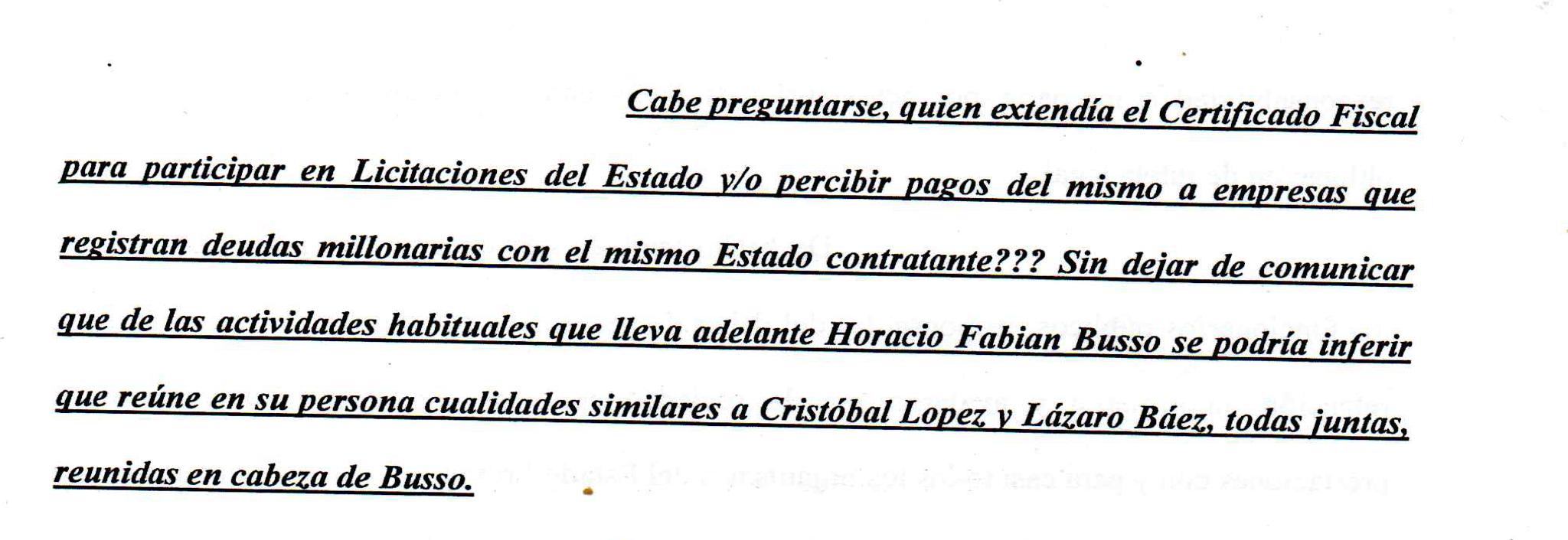 Horacio Busso, empresario, cordobesismo, poder judicial, ministro de Agricultura Sergio Busso, Cámara de Comercio de Córdoba, esposa María Soledad Garzón, Cotreco, violencia de género extrema, evasión impositiva, corrupción