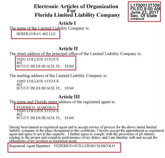 Guillermo Mascolo, Cambiemos, Ramón Mestre, offshore, Florida, Estados Unidos, Schiaretti, M.B. Construcciones S.A., Testaferro, corrupción