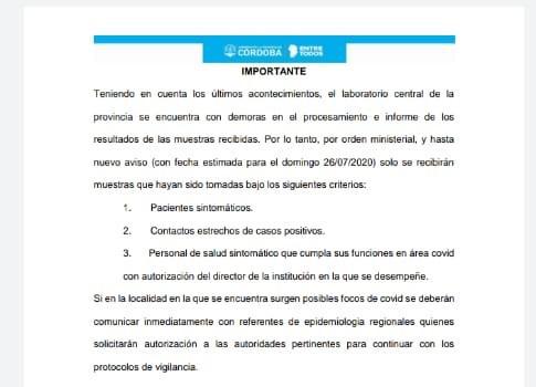 Coronavirus, Covid 19, Córdoba, médicos y enfermeros, sindicatos , testeos, Schiaretti, Peronismo, Hospitales 