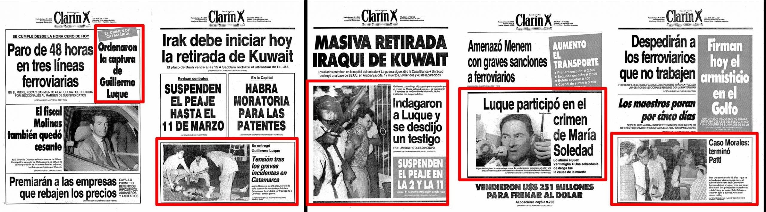 María Soledad Morales, Minera, Clarín, La Cumbrera, Oro