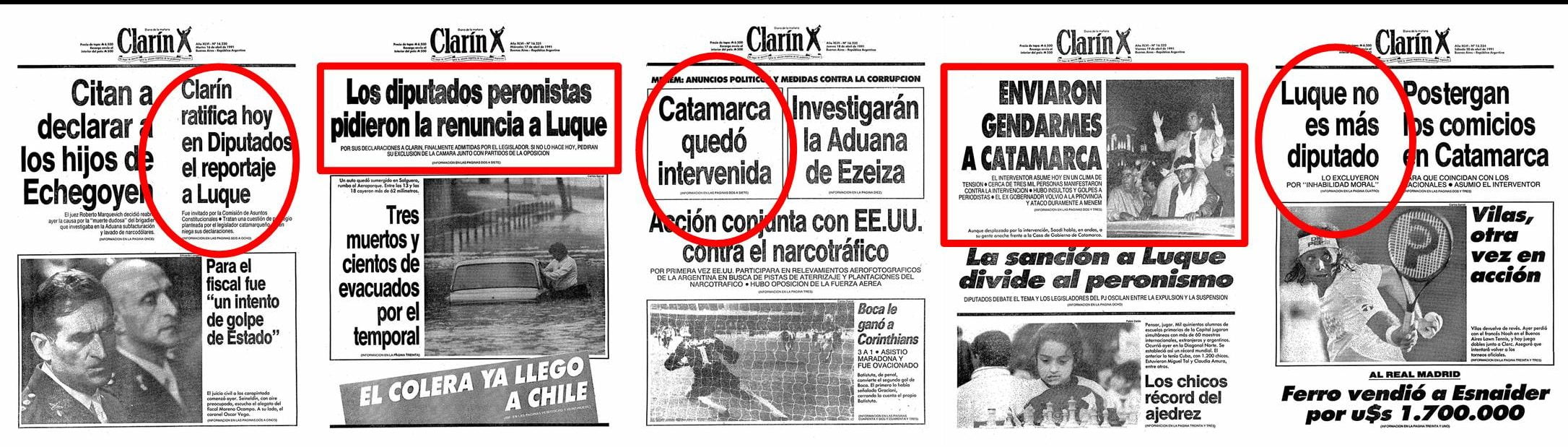 María Soledad Morales, Minera, Clarín, La Cumbrera, Oro
