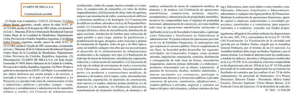Emeterio Farías, Ulises Bueno, mafia cuartetos