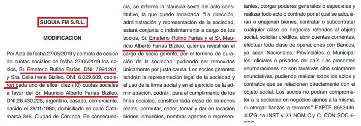 Emeterio Farías, Ulises Bueno, mafia cuartetos