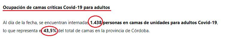 Cordoba, Schiaretti, Calvo, COVID-19