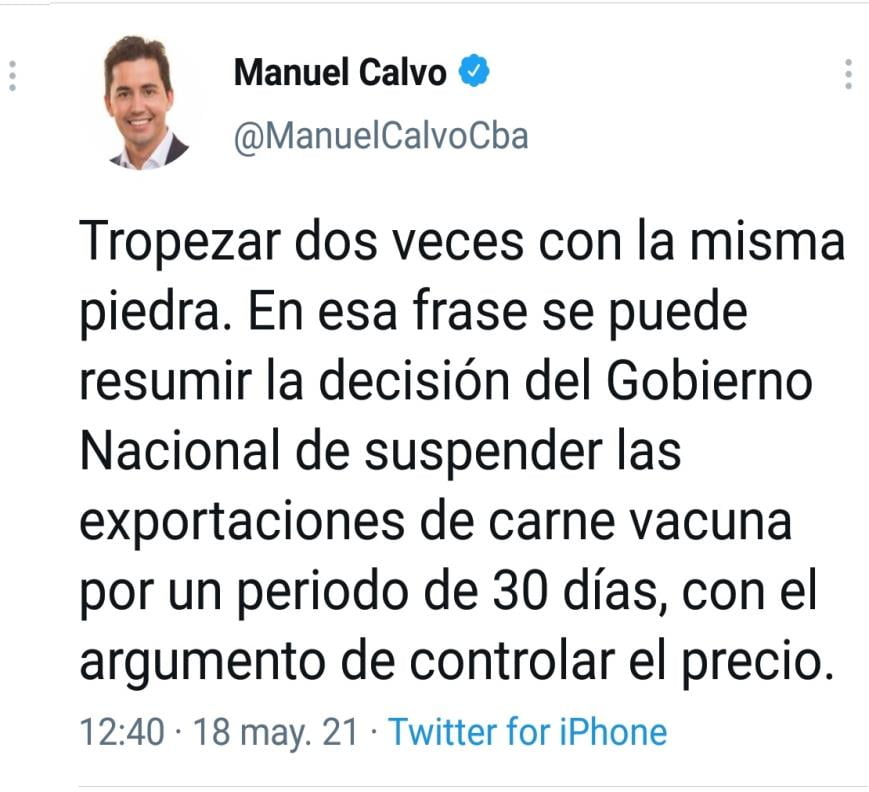 Precio carne, cordobesismo, Schiaretti, Calvo