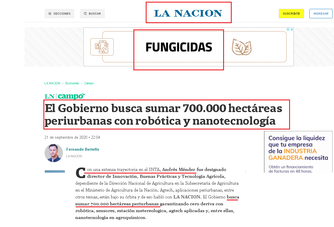 Andrés Méndez, Tomás Méndez, glifosato, fumigaciones