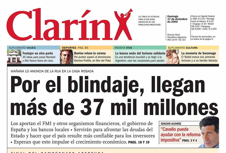 FMI, De la Rua, Machinea, Blindaje, vaciamiento bancos