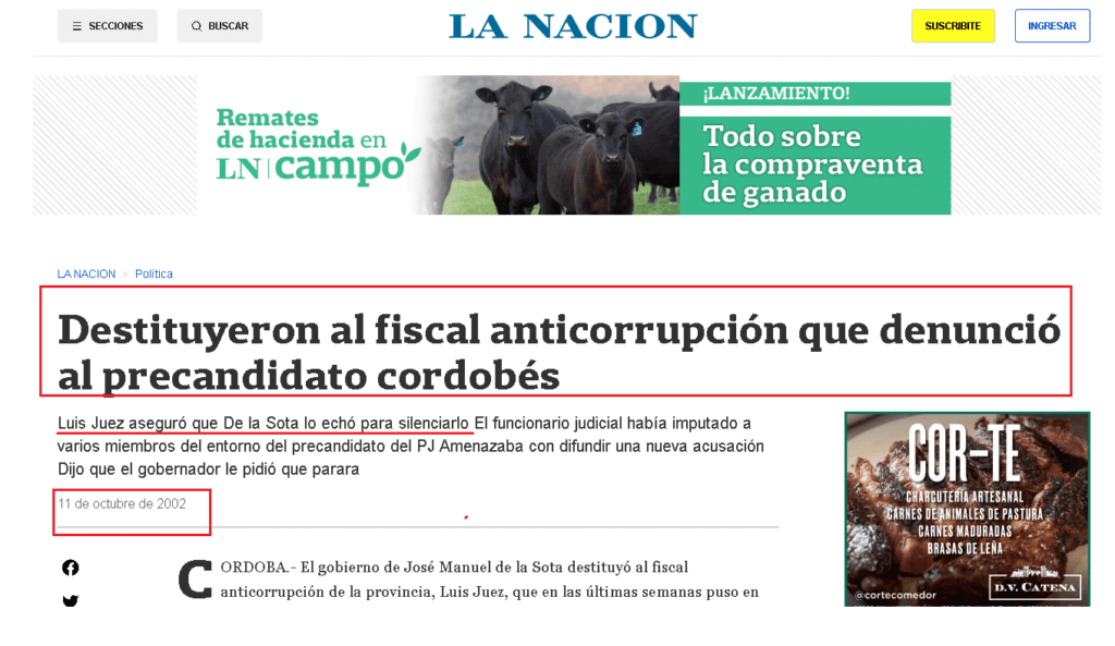 Luis Juez, el gran saltinbanquin de la política