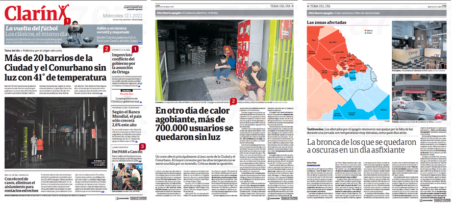 Caputo, Macri, Central Puerto, corte luz 11/1