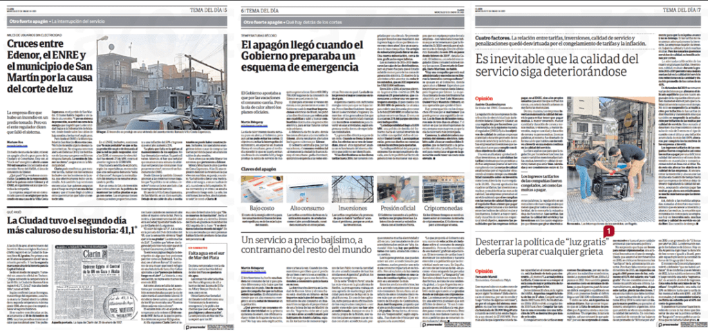 Caputo, Macri, Central Puerto, corte luz 11/1