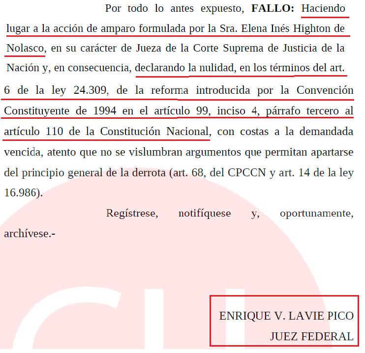 Dictadura judicial, Corte Suprema, Macri, Magnetto, Rosatti, Rosenkrantz, Maqueda, Lorenzetti, encarpetados