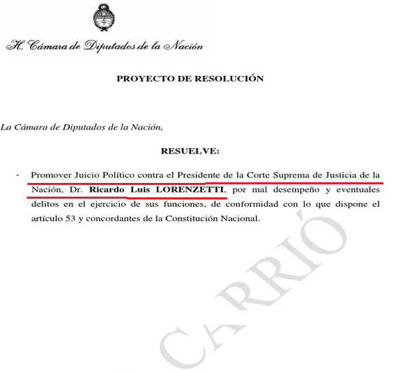 Dictadura judicial, Corte Suprema, Macri, Magnetto, Rosatti, Rosenkrantz, Maqueda, Lorenzetti, encarpetados