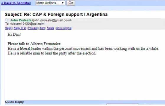 Alberto Fernández, candidato EEUU,