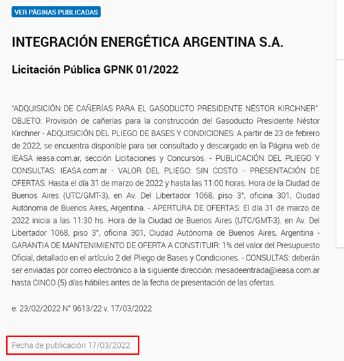 Gasoducto PNK, Techint, SIAT, sobreprecios, direccionamiento