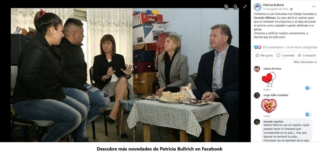Atentado CFK, proclama Aldo Rico, sociograma políticos
