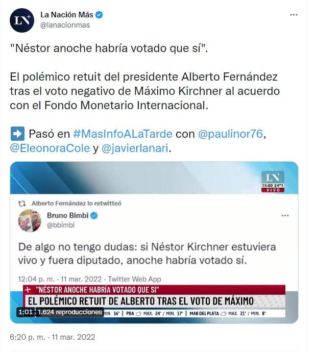 Pelea de FondoMI Kirchner vs Fernández,