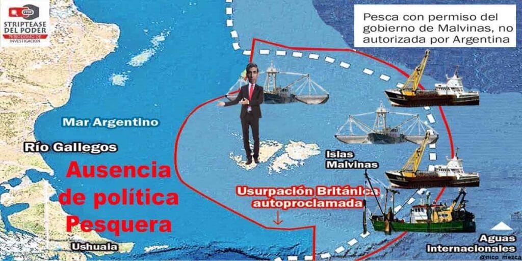 Política pesquera ausente, Malvinas