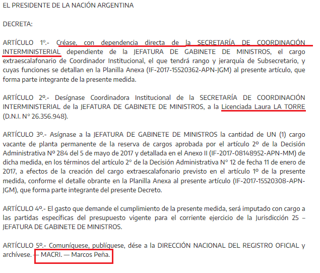 Corrupción Corte Suprema, Silvio Robles, Laura La Torre, Horacio Rosatti, Mauricio Macri