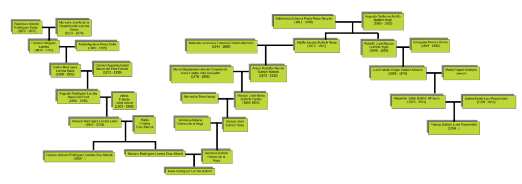 Horacio Rodríguez Larreta, Patricia Bullrich, genealogía, andanzas, oligarquía