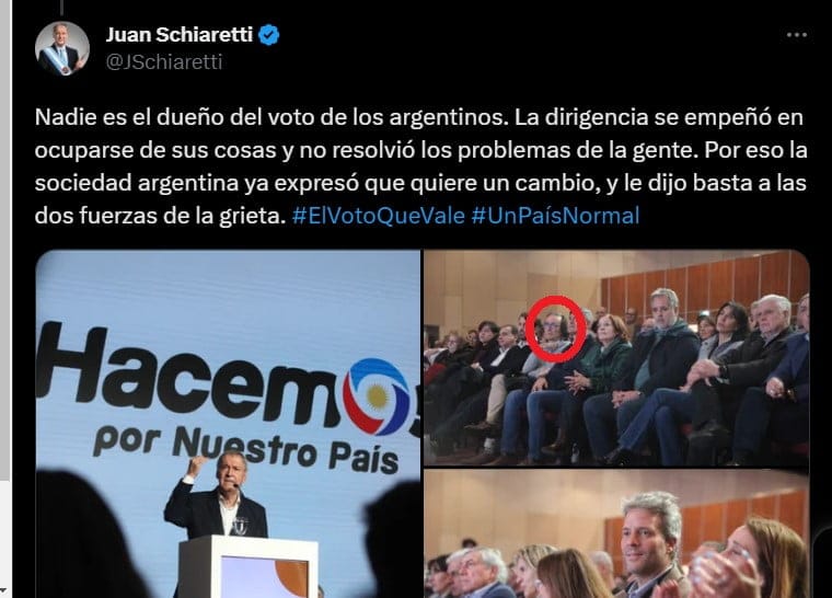Legisladora PJ Córdoba Tania Kyshakevych, Votar Schiaretti es votar a Milei, cordobesismo