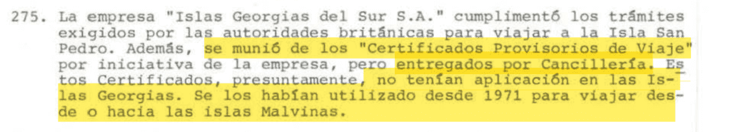 Guerra Malvinas, mensajes secretos a traves LA NACION con el topo Costa Méndez, Incidente Georgias
