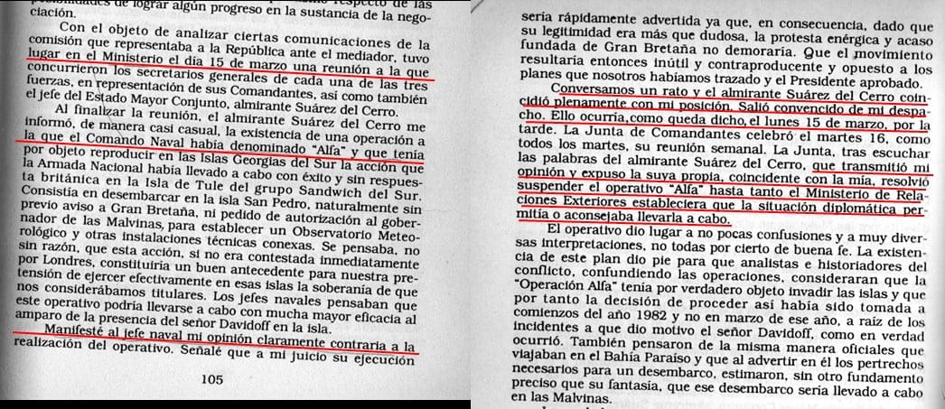 Mensajes elipticos encriptados, LA NACION, topo Costa Méndez, Guerra Malvinas, Vaticano, Alfa,