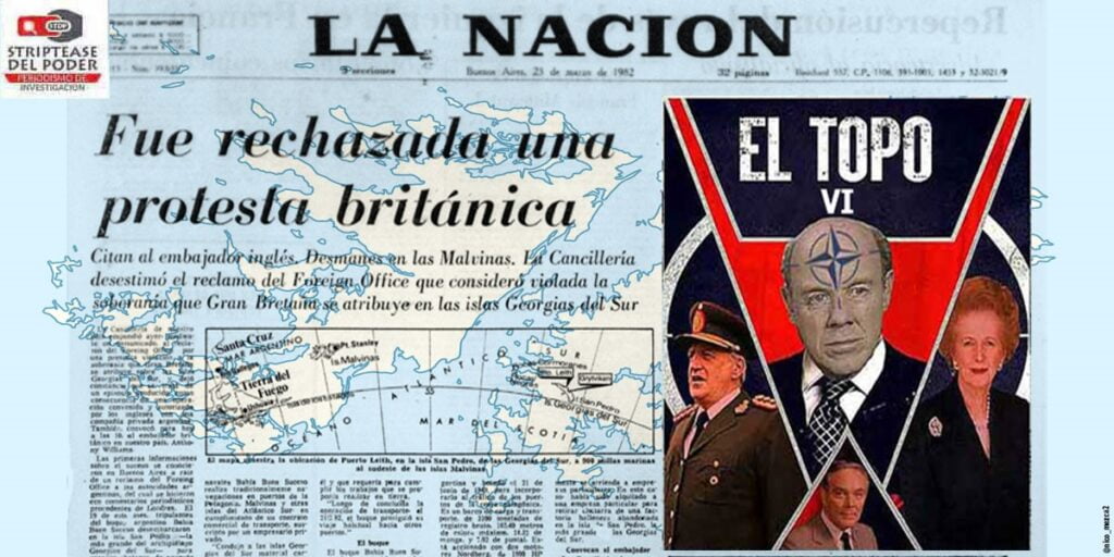 Guerra Malvinas 6, mensajes secretos a traves de LA NACION al topo OTAN Costa Méndez, incidente Georgias