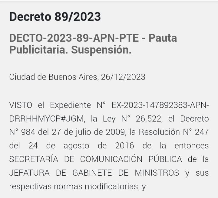 la casta de la pauta oficial, Clarin, Octubre, America, Indalo, La Nación, El Destape, Infobae, Perfil