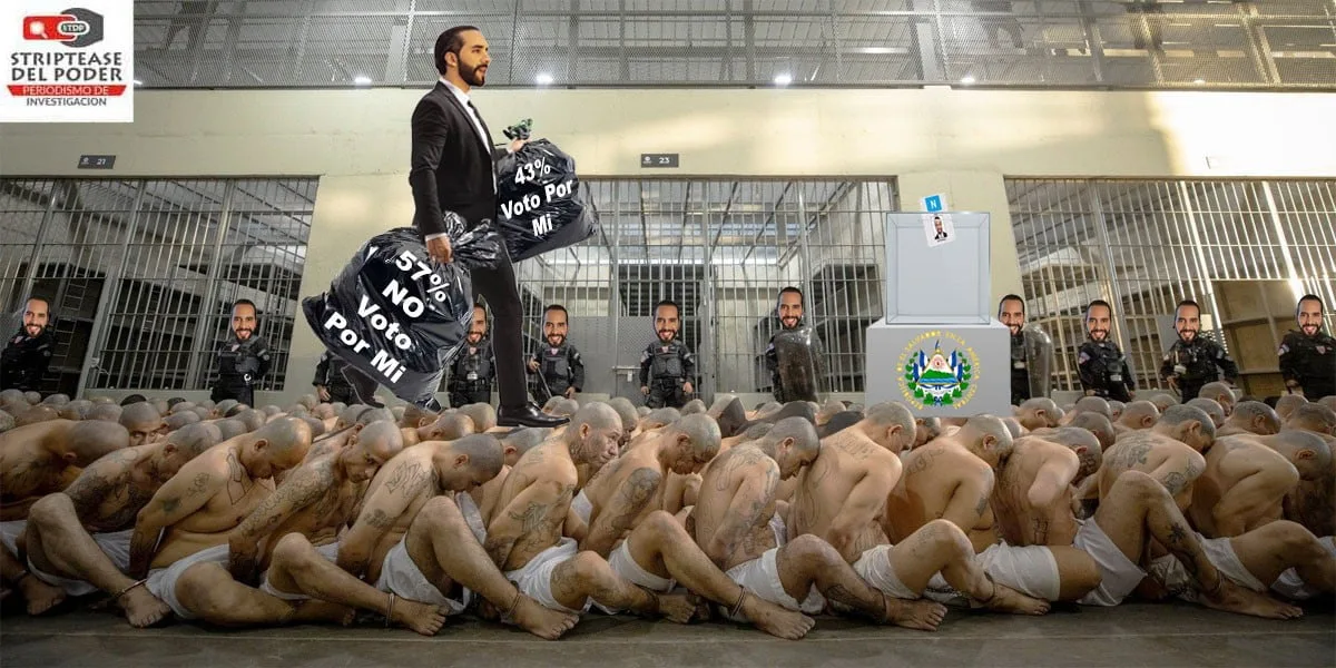 Falso triunfo electoral arrasado de El Salvador Nayib Bukele